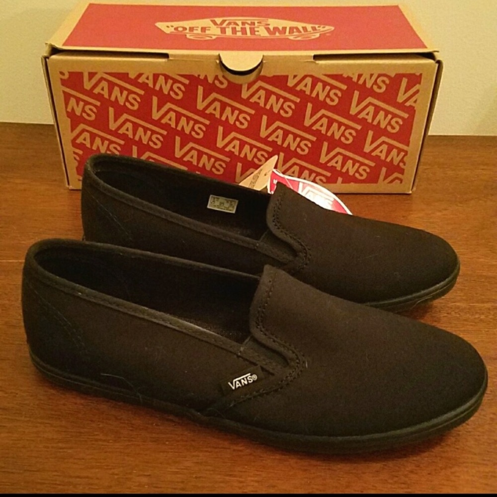 Black Vans Slip Ons